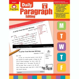 Evan-Moor Educational Publishers Daily Paragraph Editing Book, Grade 6