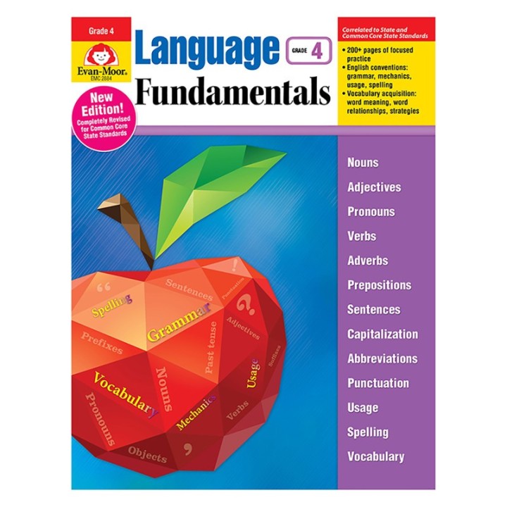 Evan-Moor Educational Publishers Language Fundamentals, Grade 4 - Teacher Reproducibles, Print