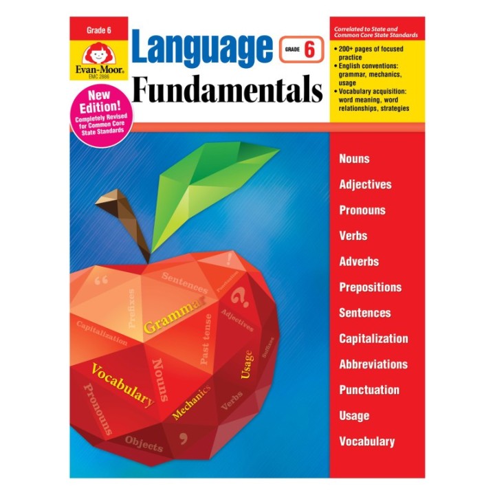Evan-Moor Educational Publishers Language Fundamentals, Grade 6 - Teacher Reproducibles, Print