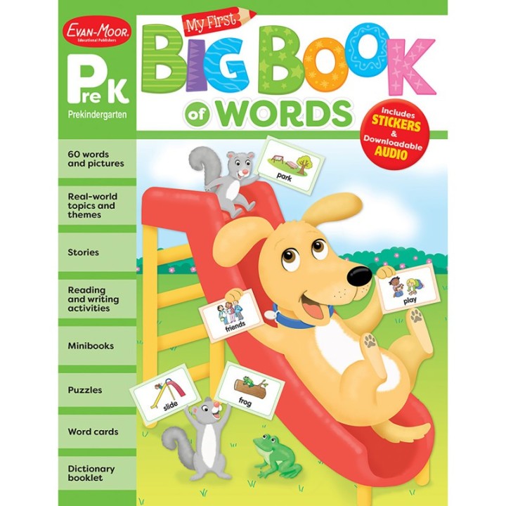 Evan-Moor Educational Publishers My First Big Book of Words, Grade PreK