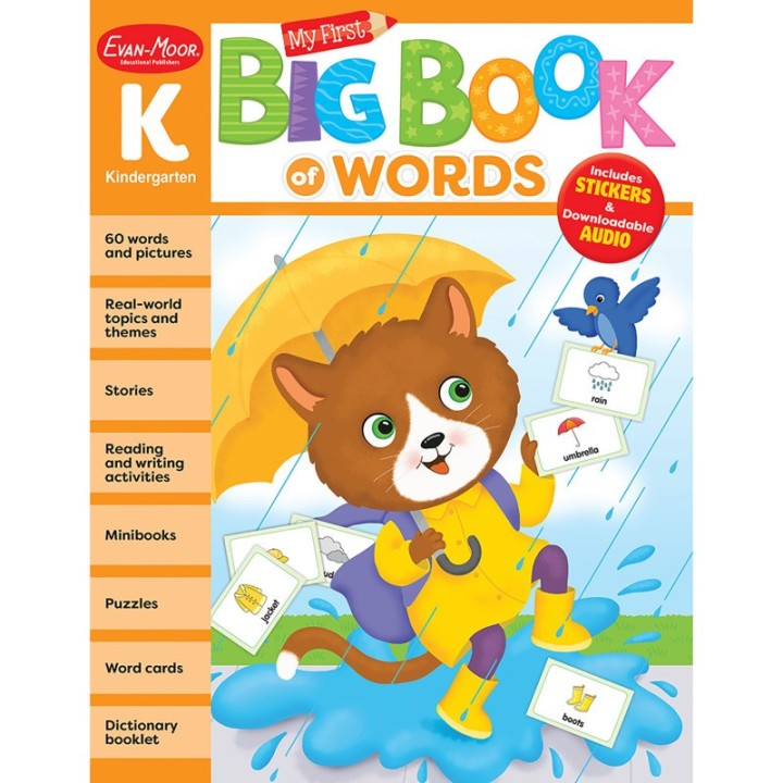 Evan-Moor Educational Publishers My First Big Book of Words, Grade K