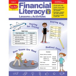 Evan-Moor Educational Publishers Financial Literacy Lessons & Activities, Grade 5