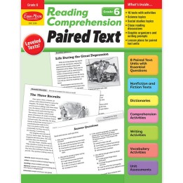 Evan-Moor Educational Publishers Reading Comprehension: Paired Text, Grade 6
