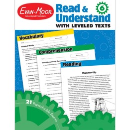 Evan-Moor Educational Publishers Read and Understand with Leveled Text Book, Grade 6+