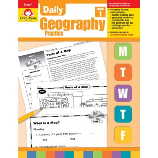 Evan-Moor Educational Publishers Daily Geography Practice Book, Grade 1
