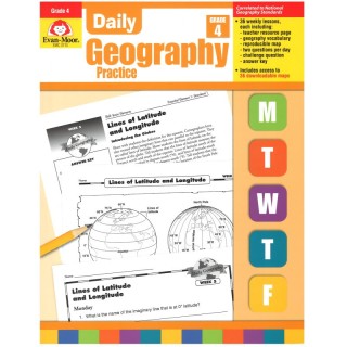 Evan-Moor Educational Publishers Daily Geography Practice Book, Teacher's Edition, Grade 4