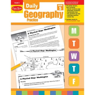 Evan-Moor Educational Publishers Daily Geography Practice Book, Teacher's Edition, Grade 5
