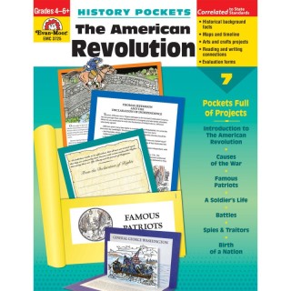 Evan-Moor Educational Publishers History Pockets: The American Revolution Book, Grades 4-6+