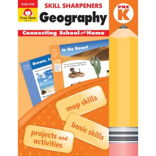 Evan-Moor Educational Publishers Skill Sharpeners: Geography, Grade PreK - Activity Book