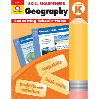 Evan-Moor Educational Publishers Skill Sharpeners: Geography, Grade K - Activity Book