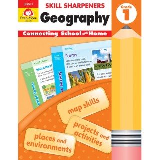 Evan-Moor Educational Publishers Skill Sharpeners: Geography, Grade 1 - Activity Book