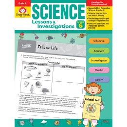 Evan-Moor Educational Publishers Science Lessons and Investigations, Grade 6