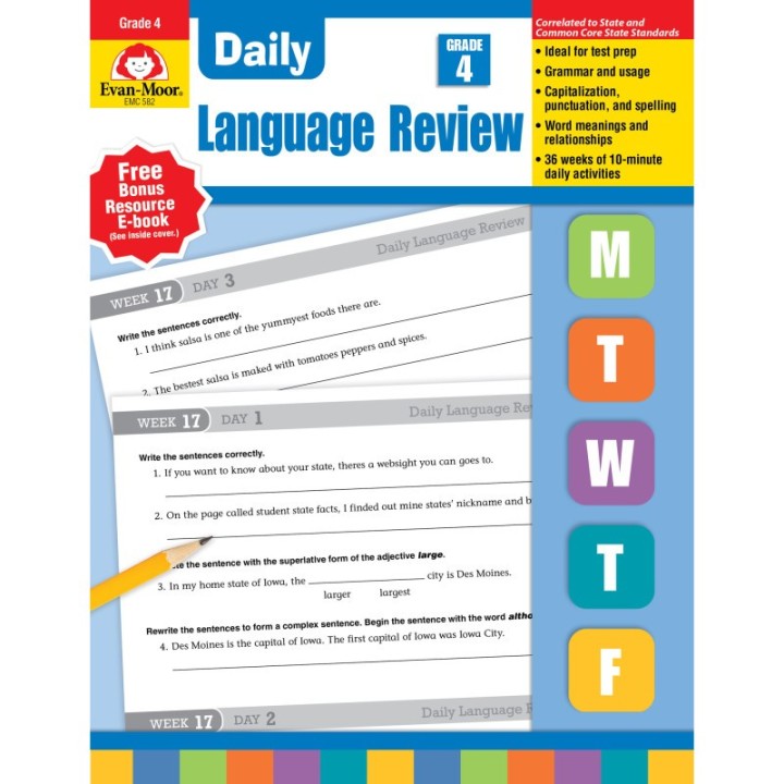 Evan-Moor Educational Publishers Daily Language Review Teacher's Edition, Grade 4