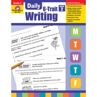 Evan-Moor Educational Publishers Daily 6-Trait Writing Book, Grade 2