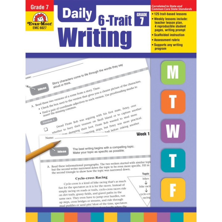 Evan-Moor Educational Publishers Daily 6-Trait Writing, Teacher's Edition, Grade 7