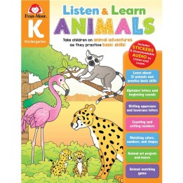 Evan-Moor Educational Publishers Listen and Learn Animals, Grade K