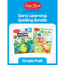 Evan-Moor Educational Publishers Early Learning Spelling Activity Book Bundle, Grade PreK