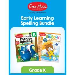 Evan-Moor Educational Publishers Early Learning Spelling Activity Book Bundle Grade K