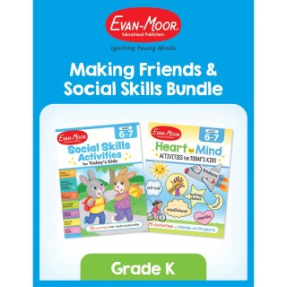 Evan-Moor Educational Publishers Making Friends & Social Skills Bundle, Grade K