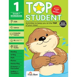 Evan-Moor Educational Publishers Top Student Activity Book, Grade 1