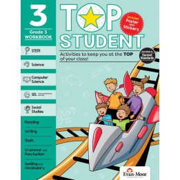 Evan-Moor Educational Publishers Top Student Activity Book, Grade 3