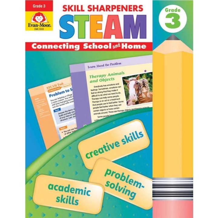 Evan-Moor Educational Publishers Skill Sharpeners STEAM, Grade 3