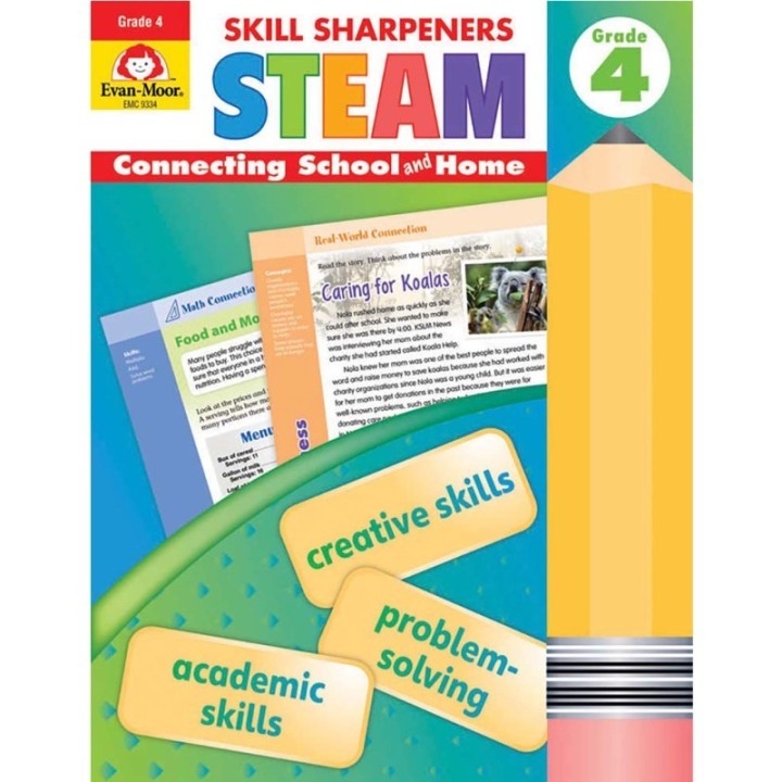 Evan-Moor Educational Publishers Skill Sharpeners STEAM, Grade 4