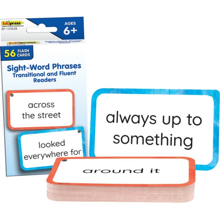 Teacher Created Resources® Sight-Word Phrases - Transitional and Fluent Readers Flash Cards