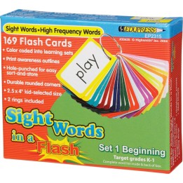 Edupress™ Sight Words in a Flash Learning System: Set 1, Beginning