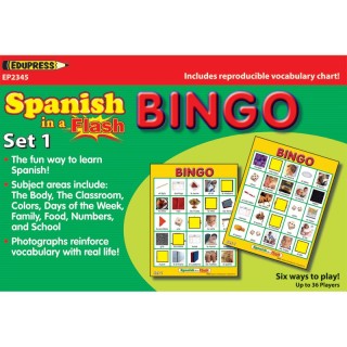 Edupress™ Spanish in a Flash™ Bingo, Set 1