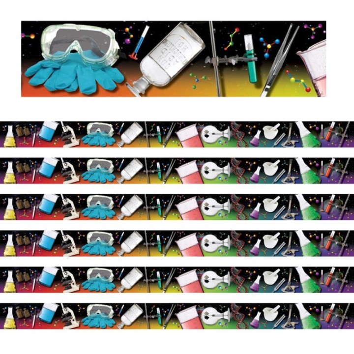 Edupress™ Science Tools Photo Border, 35 Feet Per Pack, 6 Packs