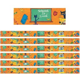 Edupress™ Pete the Cat® School is Cool Spotlight Border, 35 Feet Per Pack, 6 Packs