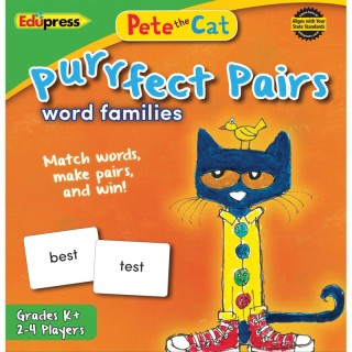 Edupress™ Pete the Cat® Purrfect Pairs Game: Word Families