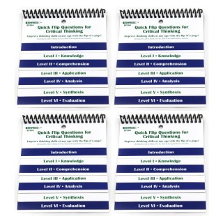 Edupress™ Questions for Critical Thinking Quick Flip Resource™, Pack of 4