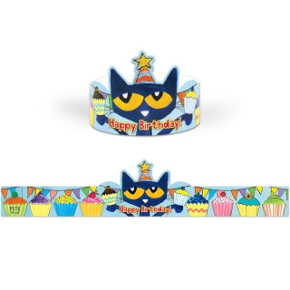 Teacher Created Resources® Pete the Cat Happy Birthday Crowns, Pack of 30