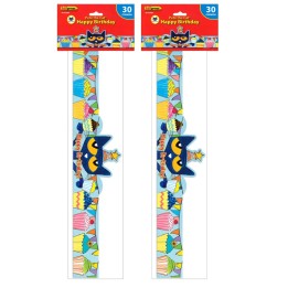 Teacher Created Resources® Pete the Cat Happy Birthday Crowns, 30 Per Pack, 2 Packs