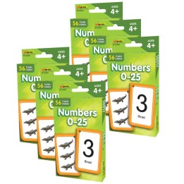 Edupress™ Numbers 0-25 Flash Cards, 6 Packs