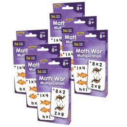 Edupress™ Math War (Multiplication) Flash Cards, 6 Packs