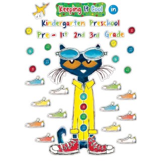 Edupress™ Pete the Cat® Keeping It Cool In...Bulletin Board Set