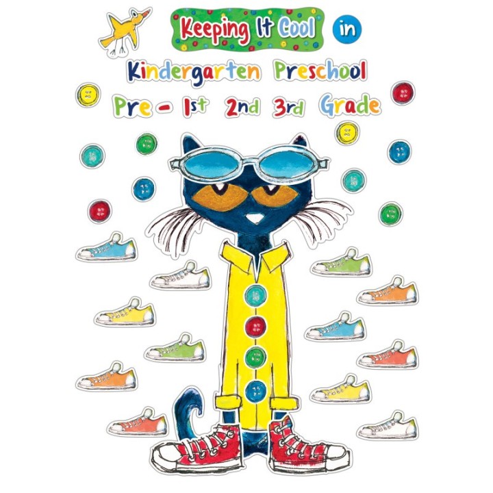 Edupress™ Pete the Cat® Keeping It Cool In...Bulletin Board Set