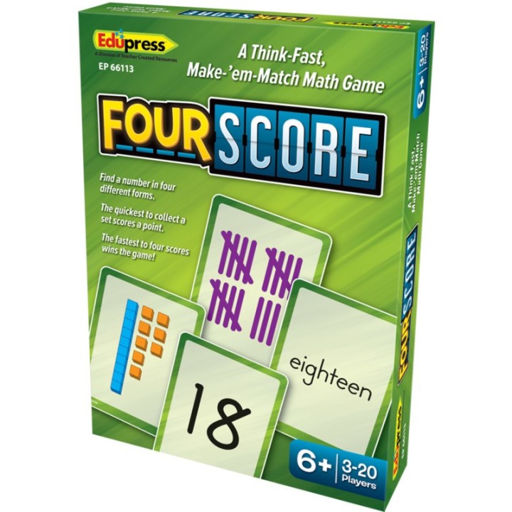 Teacher Created Resources® Four Score Dice Game