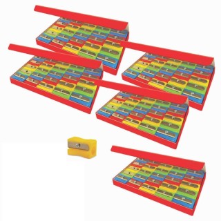 Eisen Single Hole Pencil Sharpener, 25 Per Pack, 5 Packs