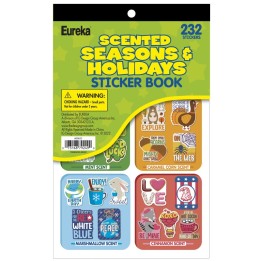 Eureka® Seasons & Holidays Scented Stickerbook, 232 Stickers