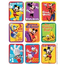 Eureka® Mickey Mouse Clubhouse® Motivational Giant Stickers, Pack of 36