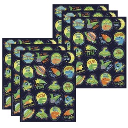 Eureka® Dinosaur Dinosaur Breath Scented Stickers, 80 Per Pack, 6 Packs