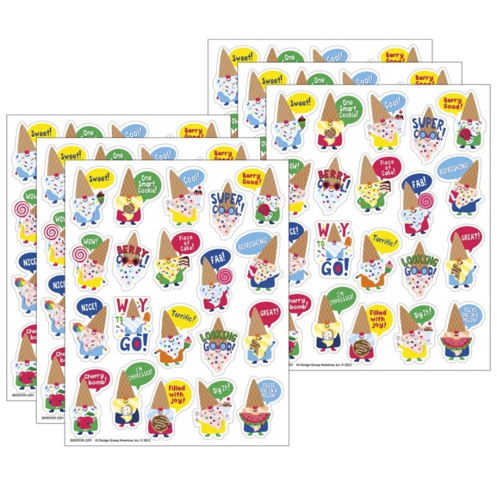 Eureka® Dessert Gnomes Candy Scented Stickers, 80 Per Pack, 6 Packs