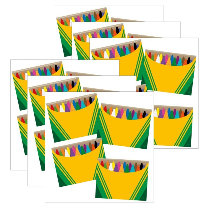 Eureka® Crayola® Name Tags, 2-7/8" x 2-1/4", 40 Per Pack, 6 Packs