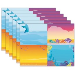 Eureka® Seas the Day Name Tags, 2-7/8" x 2-1/4", 40 Per Pack, 6 Packs