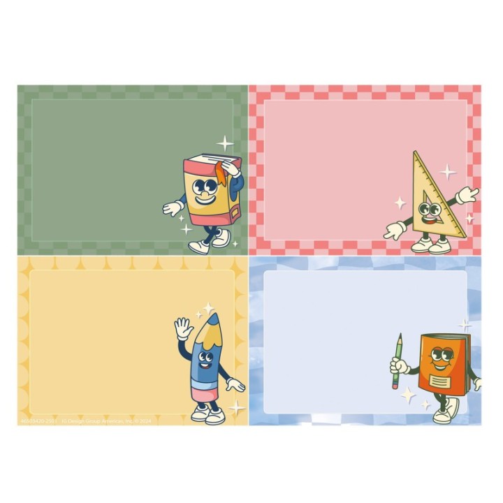 Eureka® S'Cool Era Name Tags, 2-7/8" x 2-1/4", Pack of 40