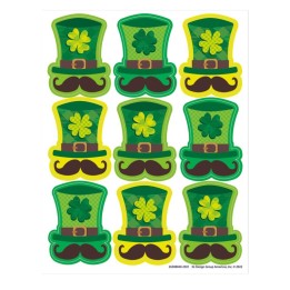 Eureka® St. Pat's Hats Giant Stickers, Pack of 36